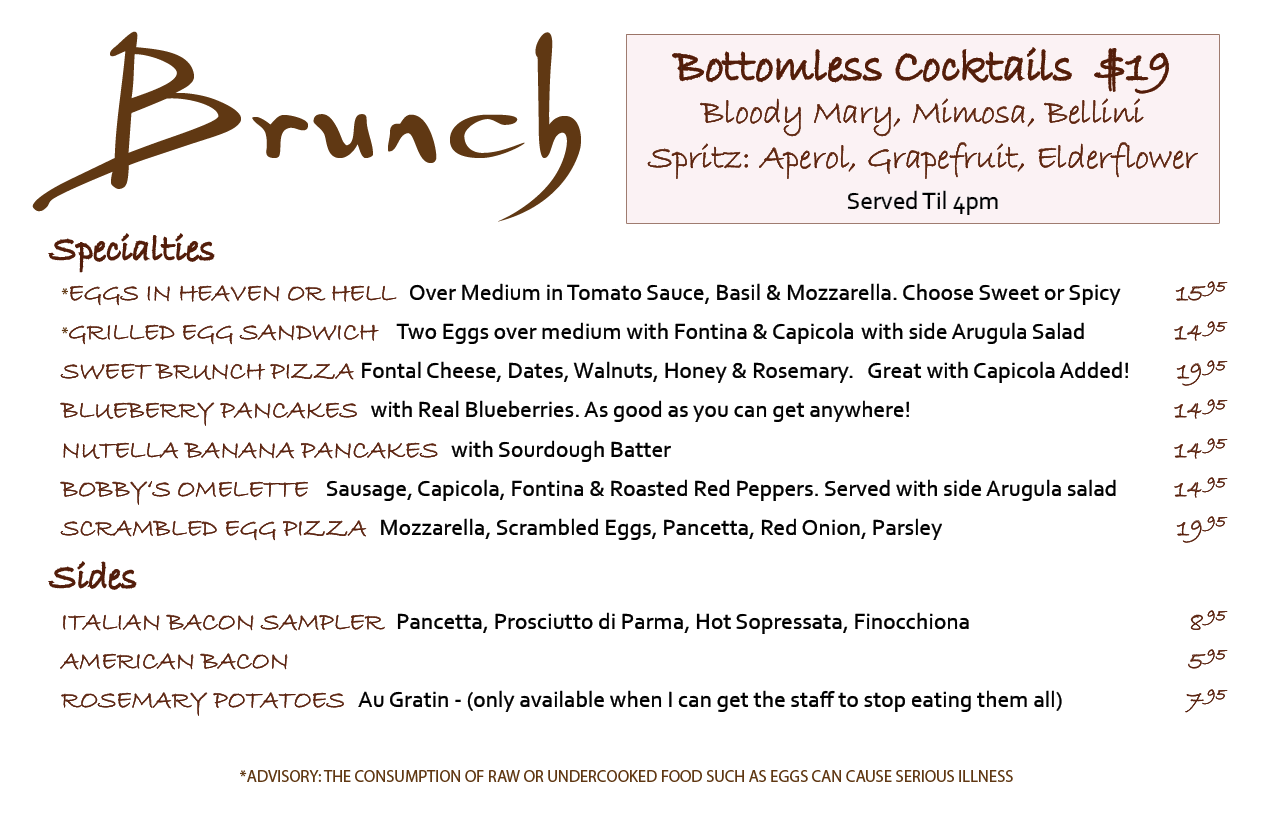 Brunch Menu